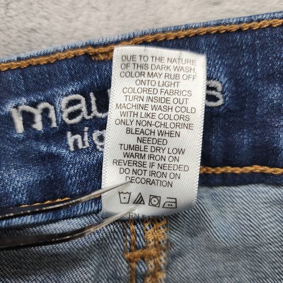Maurices Jeans Womens 20W Blue Dark Wash High Rise Jegging Stretch Denim Skinny - Picture 6 of 11